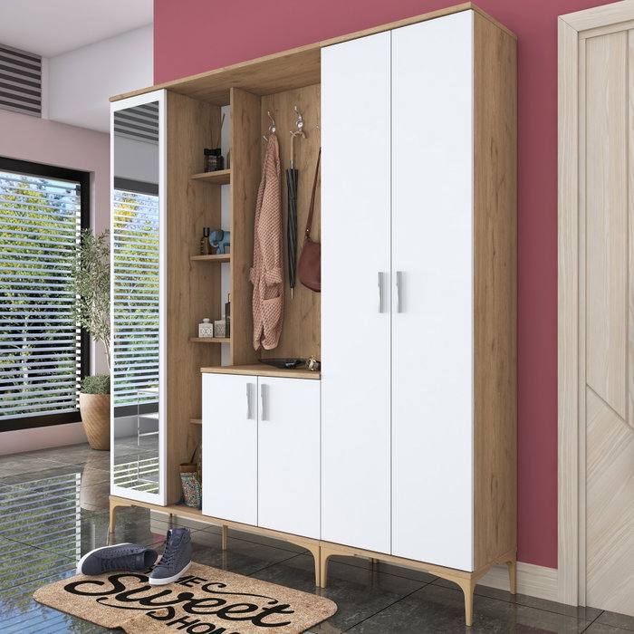 Hanah Home Recibidor EA129 - 2797 Nogal y Blanco